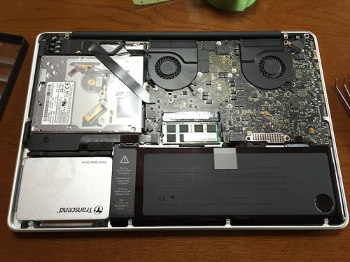 SSD換装したMacBook Pro